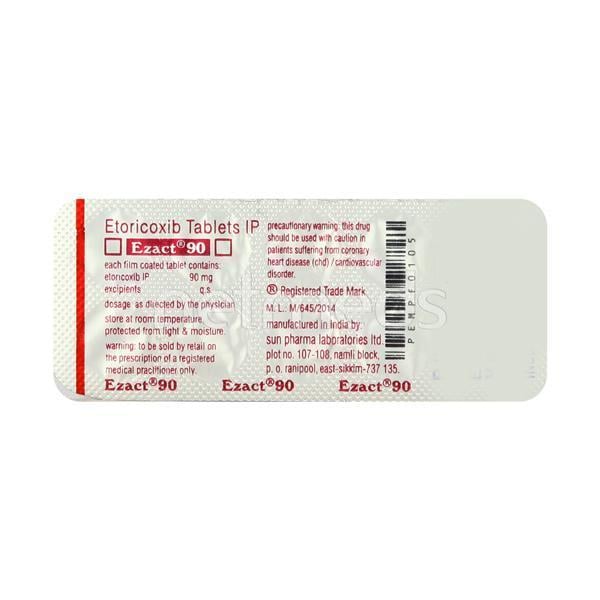 Ezact 90mg Tablet 10'S - Pain relief-Nsa