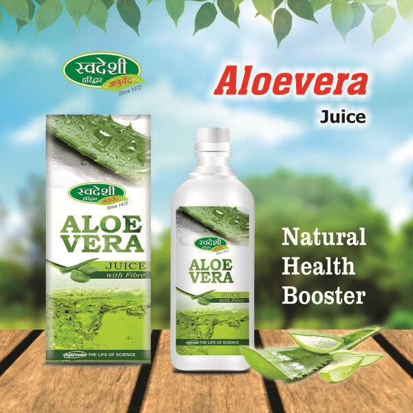 Swadeshi Aloevera Juice with Fiber 1000 ml - Diabetes Care (Ayush)