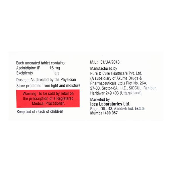 ZEBLONG 16 Tablet 10's - Hypertension-Cal