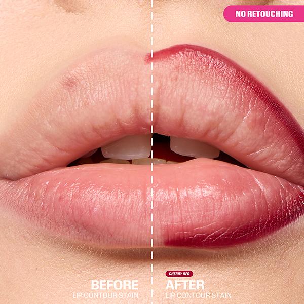 HUDA BEAUTY Lip Contour Stain Cherry Red 1 ml - Lip Stains & Tints