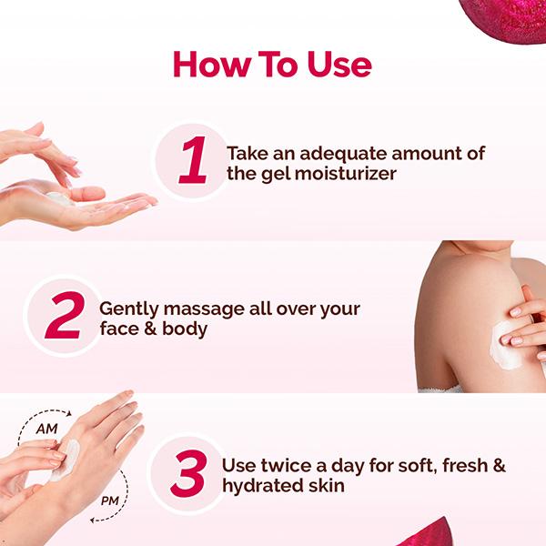 Mamaearth Beetroot Hydraful Light Gel Moisturizer with Beetroot & HA for Hydrated Pink Glow 200 gm - Face Moisturizers