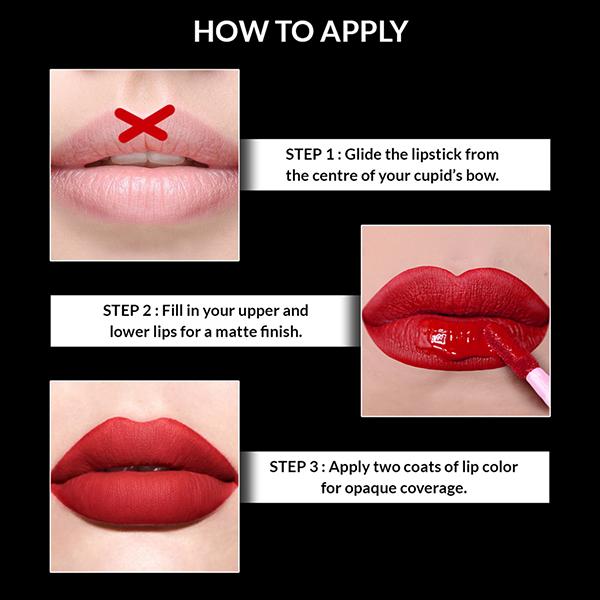 Star's Cosmetics Lip Pop Lipstick Light Weight, Long Lasting, Matte Finish(No.10 Love Bite Red) 2.6 ml - Liquid Lipsticks