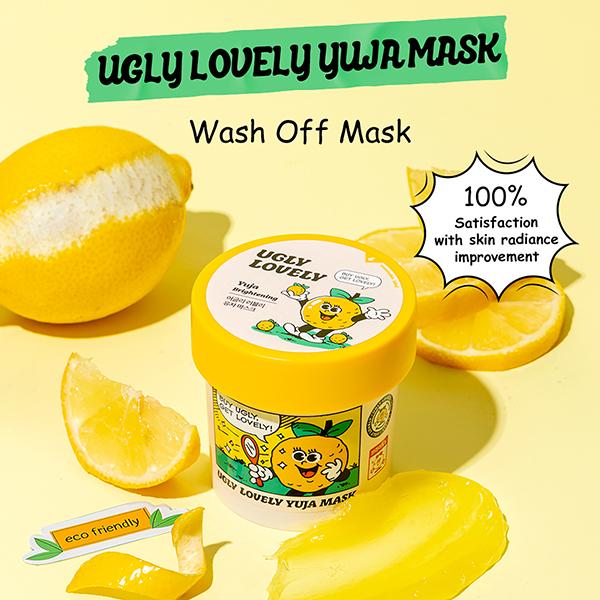 The Face Shop Ugly Lovely Yuja Wash off Mask 100 ml - Masks & Peels