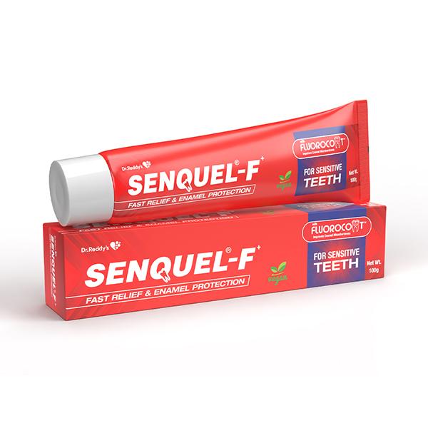 Netmeds | SENQUEL F FAST RELIEF & ENAMEL PROTECTION SUGAR FREE Tooth Paste 100g