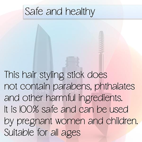 Ktein 100% Natural Plant Based Hair Styling Stick-Hair Finishing Stick, Baby Hair Gel, Small Broken Hair Finishing Cream, Non-Greasy and Non-Styling 12 ml - Hair Dryers