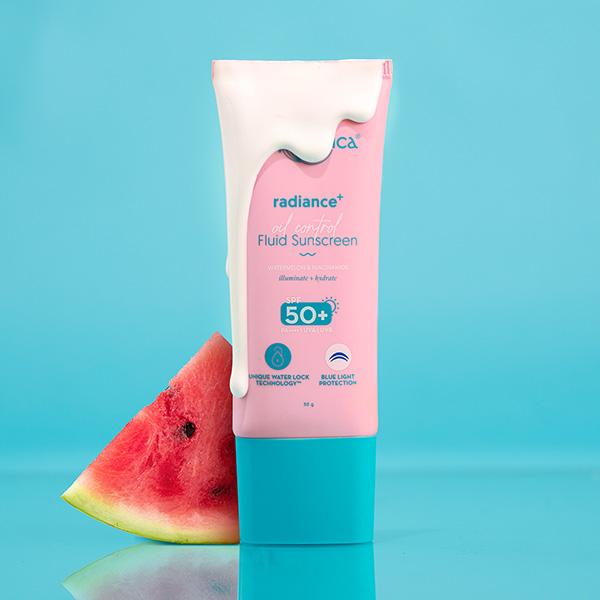 Aqualogica Radiance+ Oil Control Fluid Sunscreen for Oily Skin 50 gm - Body Sunscreen