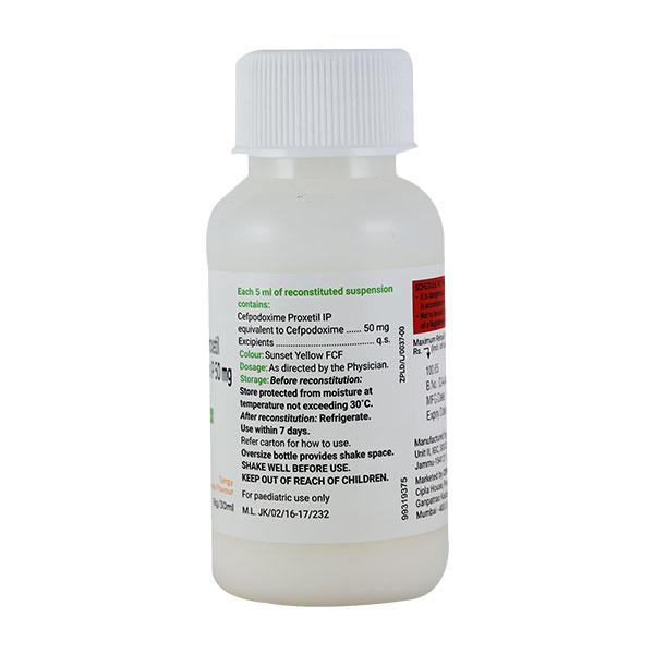 Cefoprox 50mg Tangy Orange Flavour Dry Syrup 30ml - Bacterial Infections-Cep