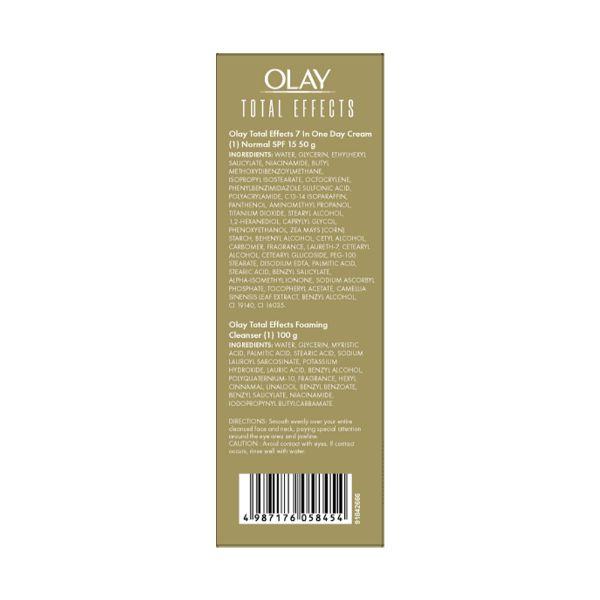 Olay Total Effects Day Anti-Aging Moisturiser (Spf 15) + Cleanser, 50G +100G 2's - Scrubs & Exfoliants