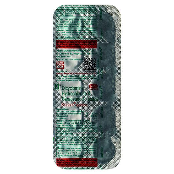 BIOSPAS Tablet 10's - Muscle Spasm-Ant