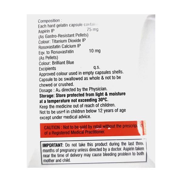 CREVAST A 10/75mg Capsule 10's - High Cholesterol-Dys
