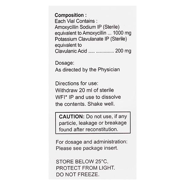 Sensiclav 1000/200mg Injection 1'S - Bacterial Infections-Pen