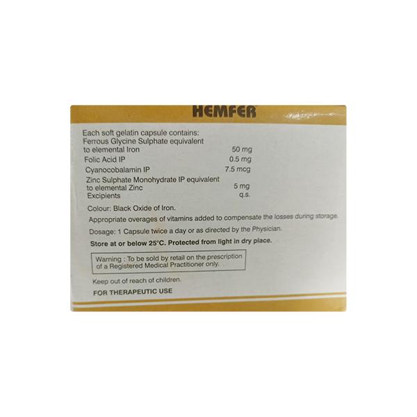Hemfer NEW Capsule 30'S - Supplements-Vam