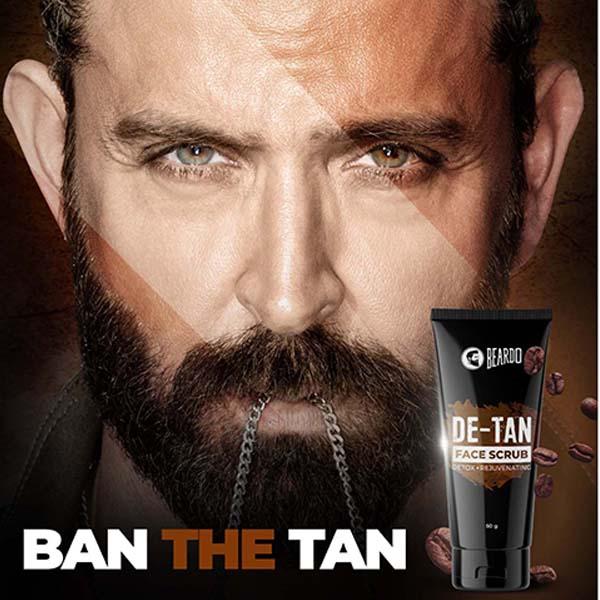 Beardo De-Tan Face Scrub 50 gm - Scrubs & Exfoliants