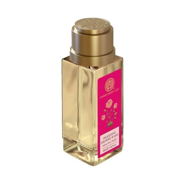 Forest Essentials Silkening Shower Wash Indian Rose Absolutebody Wash for Men and Women 50 ml - Shower Gels & Body Wash