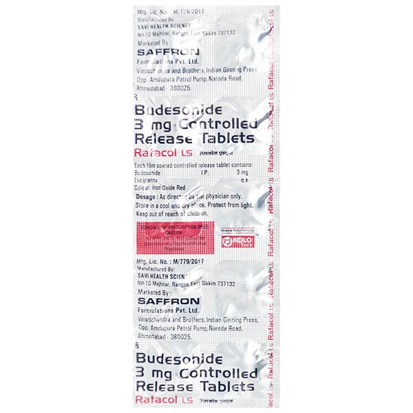 RAFACOL LS Tablet 10's - Ulcerative Colitis/Bowel Inflammatory Disease-GIT