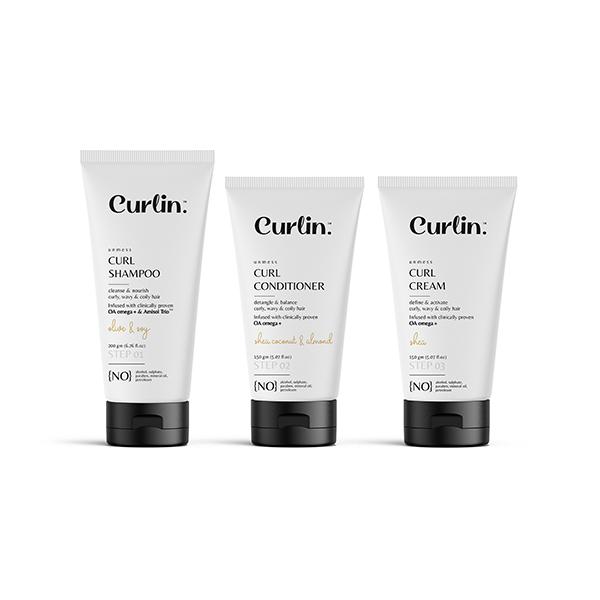 Curlin Shampoo+Conditioner+Cream 1's