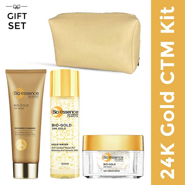 Bio-Essence 24K Gold CTM Kit - Cleanser, Toner, Moisturizer 240 g