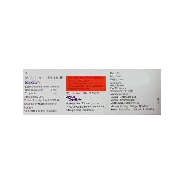 MEXATE 5 Tablet 10's - Cancer Oncology-Cyt