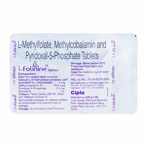L Folinine Tablet 15'S - Supplements-Vam
