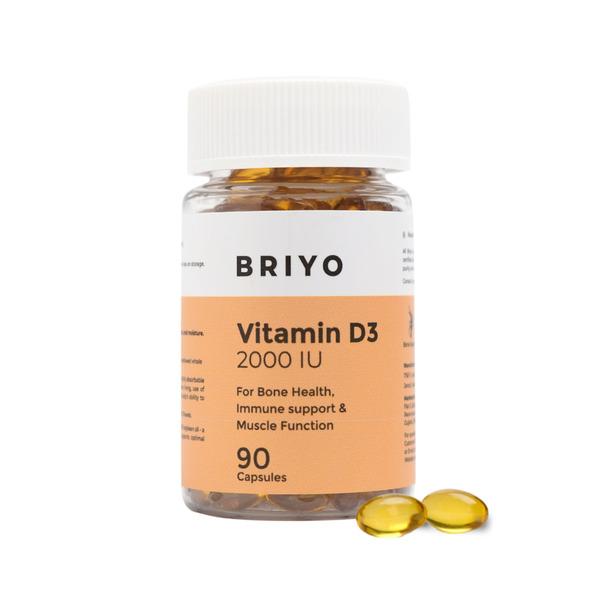 Netmeds | Briyo Vitamin D3 2000 IU Capsule 90's