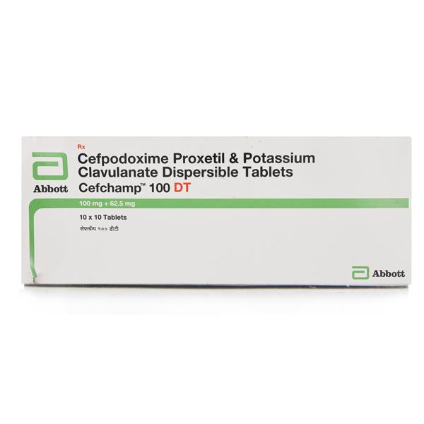 Cefchamp DT 100mg Tablet 10'S - Bacterial Infections-Cep