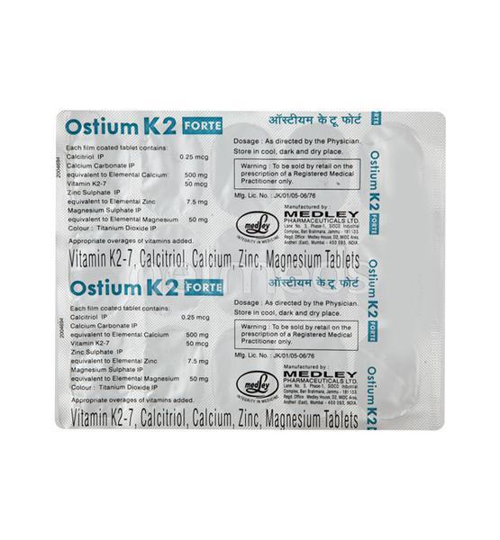 Ostium K2 Forte Tablet 15'S - Supplements-Cal