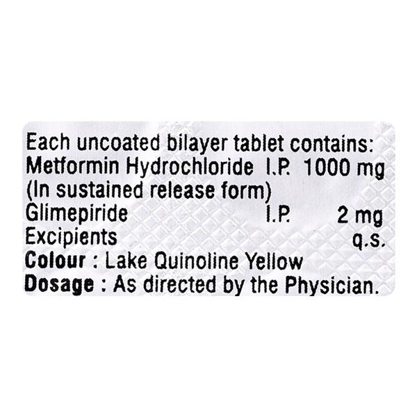 Gepride M2 Forte Tablet 10'S - Diabetes-Ant
