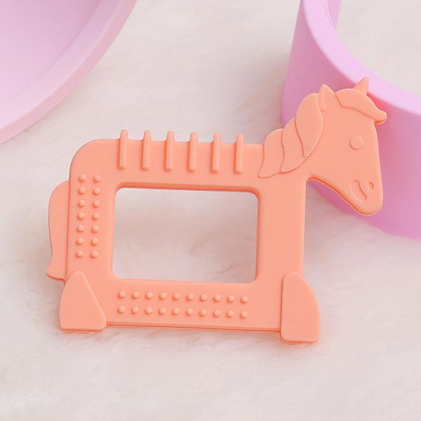 Netmeds | R for Rabbit Tiny Bites Safari Silicone Teether - Orange 1's