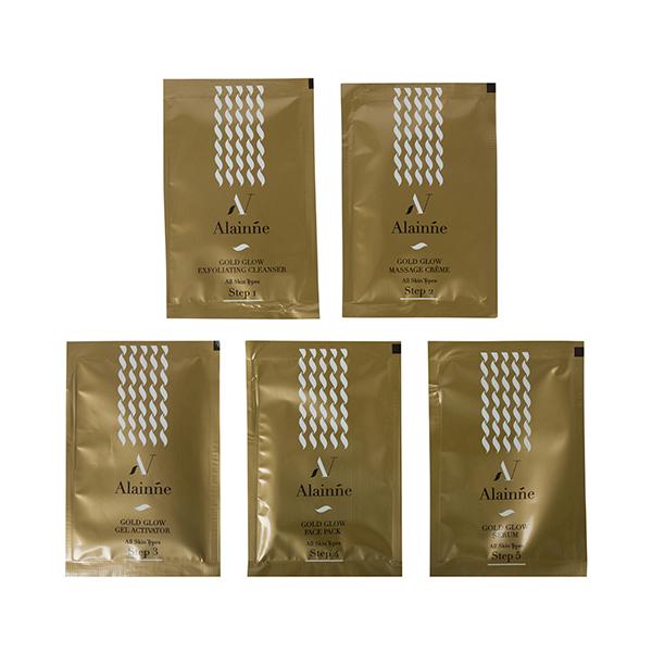 Alainne Gold Glow Facial Kit 50G Each 5's - Facial Kits