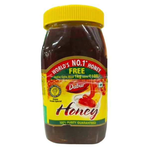 Netmeds | Dabur Honey 1 kg (Free India Gate Rice 1kg worth 108) 1 s