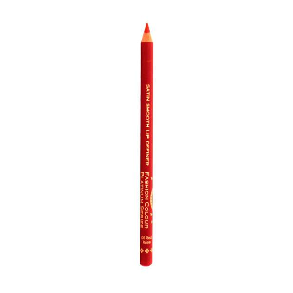 Fashion Colour Satin Smooth Lip Definer, 5 Red Rose 1.41 gm - Lip Liners