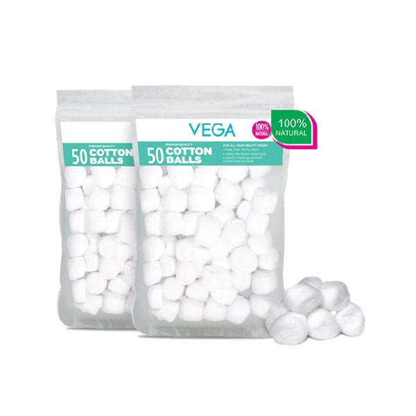 Netmeds | Vega Cotton Ball, White 2's