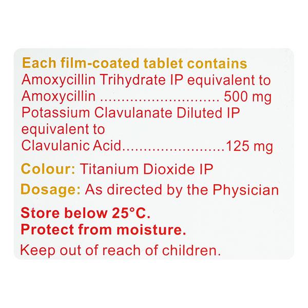 NOVACLAV 625mg Tablet 10's - Bacterial Infections-Pen
