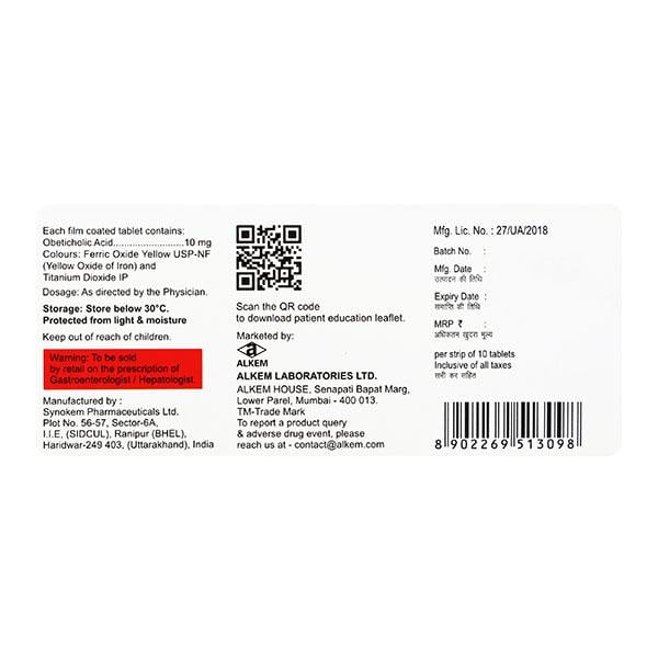 OBETOHEP 10mg Tablet 10's - Cholelithiasis/Gall Stones