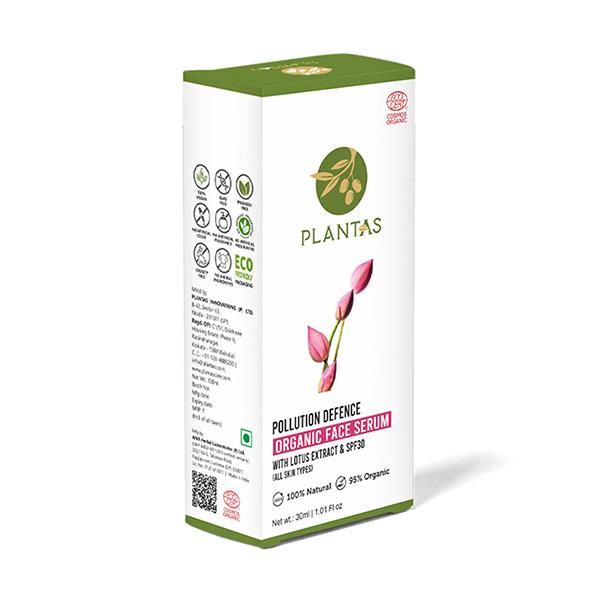Plantas Pollution Defence Organic Face Serum with SPF 30 30 ml - Face Serum