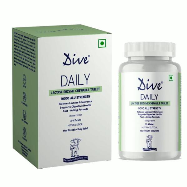 Netmeds | Dive Daily Lactase Enzyme Chewable Tablet 30's