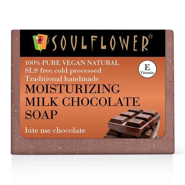 Netmeds | Soulflower Moisturizing Milk Chocolate Soap 150 gm