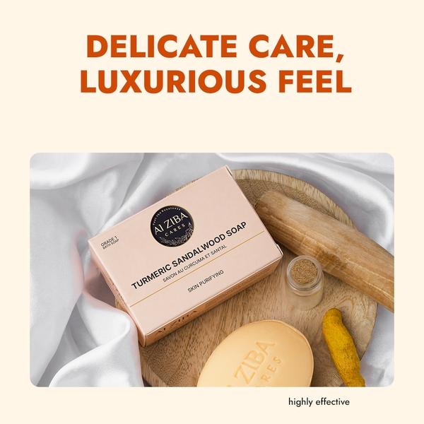Alziba Cares Soap - Turmeric Sandalwood 100 g - Soaps