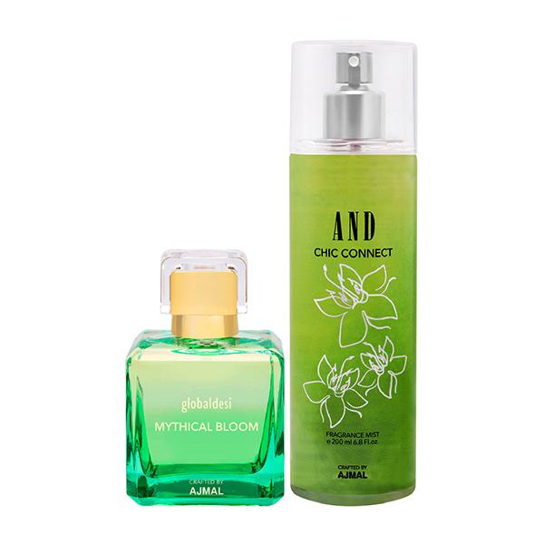 Global Desi Mythical Bloom Trance EDP HD & AND Chic Connect Body Mist 300 ml - Body Mist/Spray