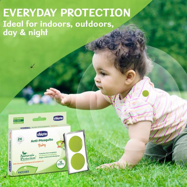 Chicco Baby Anti Mosquito Natural Protection Patches 24's - Mosquito Repellent