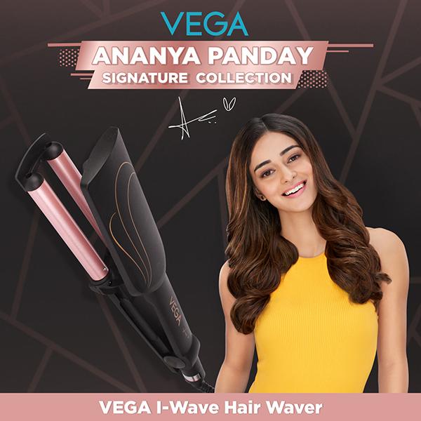 VEGA I-Wave Hair Waver VHWR-01 (Ananya Panday Signature Collection) Black 1 gm - Multi-Stylers