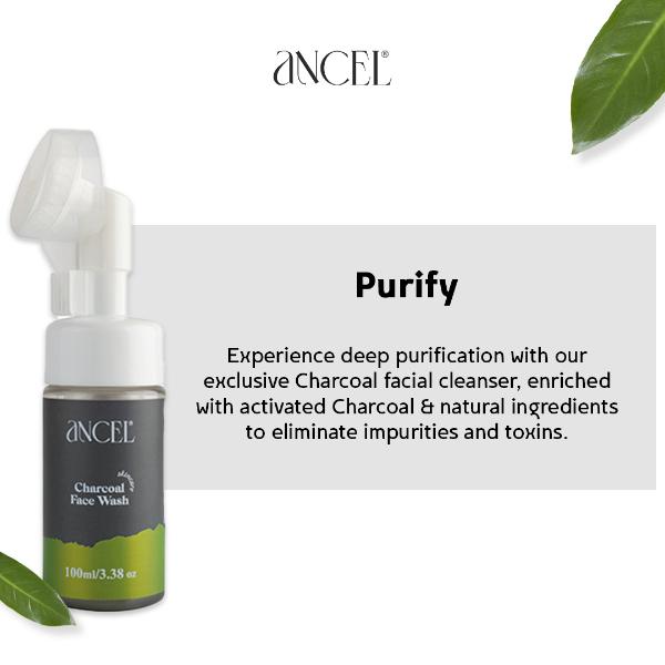 Ancel Charcoal Foaming Face Wash 100 ml - Face Washes