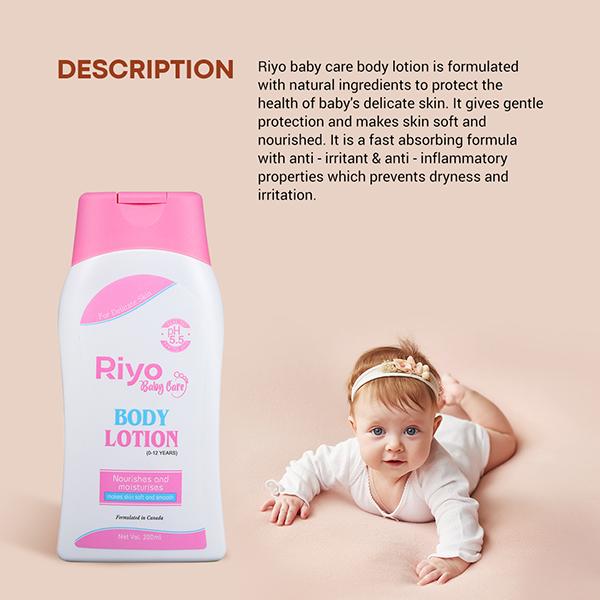 Riyo Baby Body Lotion 200 ml - Creams, Lotions & Oils