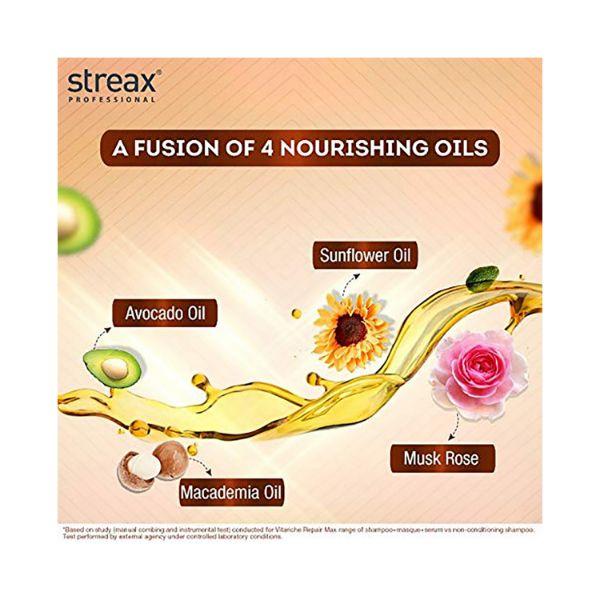 Streax Professional Vitariche Care Repair Max Serum 100 ml - Hair Serums