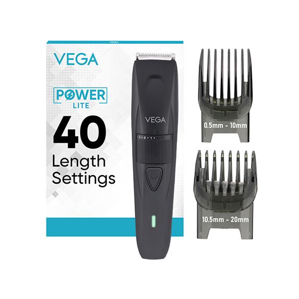 Netmeds | Vega Power Lite Beard Trimmer For Men With 90 Min Runtime, 2 Comb Attachments, Usb Type-C, (Vhth-38)