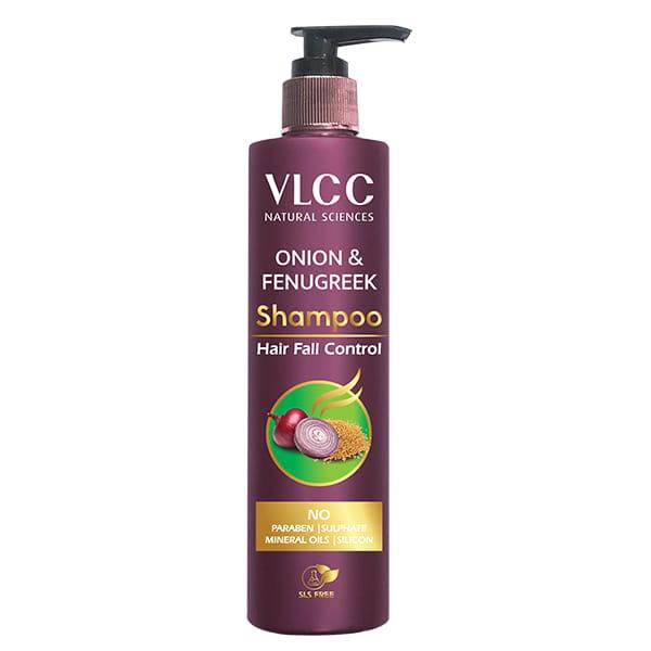 Netmeds | VLCC Natural Sciences Hair Fall Control Shampoo - Onion & fenugreek 300 ml