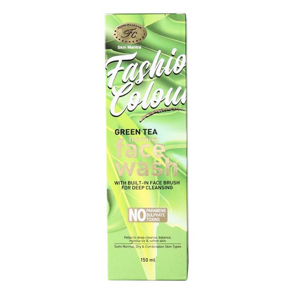 Fashion Colour Green Tea Foaming Face Wash 150 ml - Face Wash & Cleansers