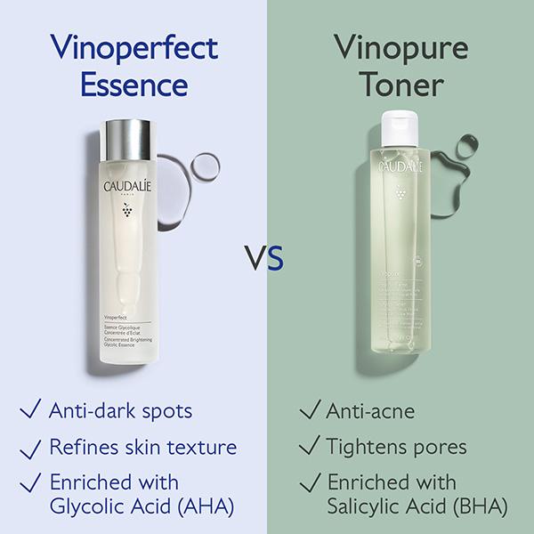 Caudalie Vinoperfect Concentrated Brightening Glycolic Essence 150 ml - Toners