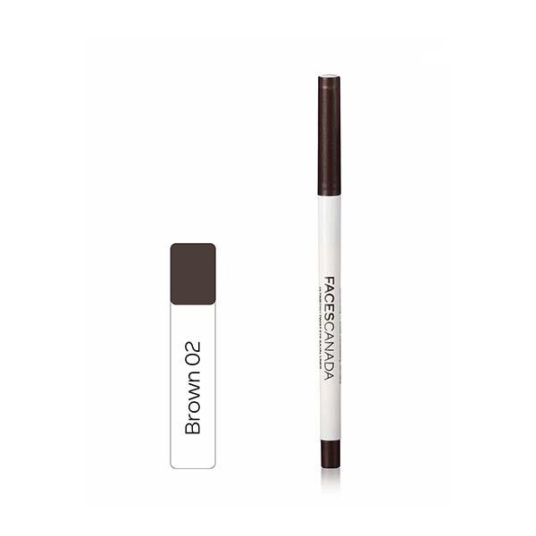Faces Canada Ultimepro Twist Eye Kajal Liner Brown 02 0.35 Gm - Eyeliners