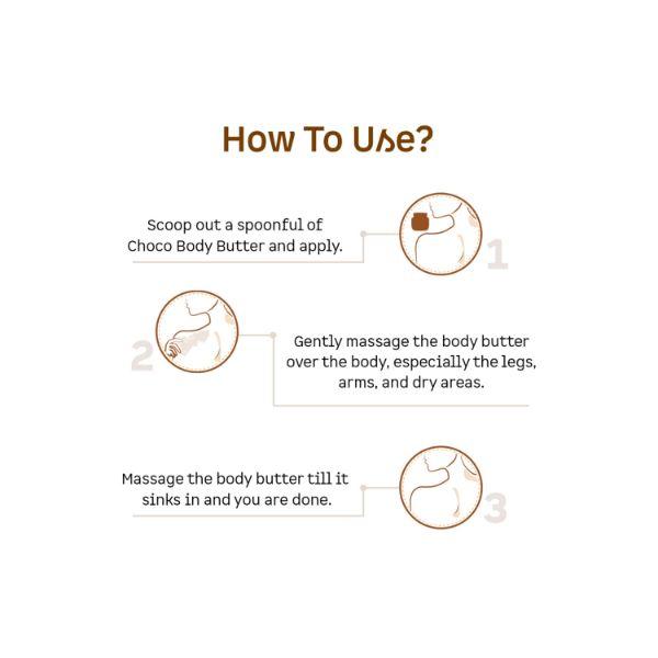 mCaffeine Choco & Shea Body Butter for 72Hrs Moisturization & Stretch Marks 100 gm - Body Butter